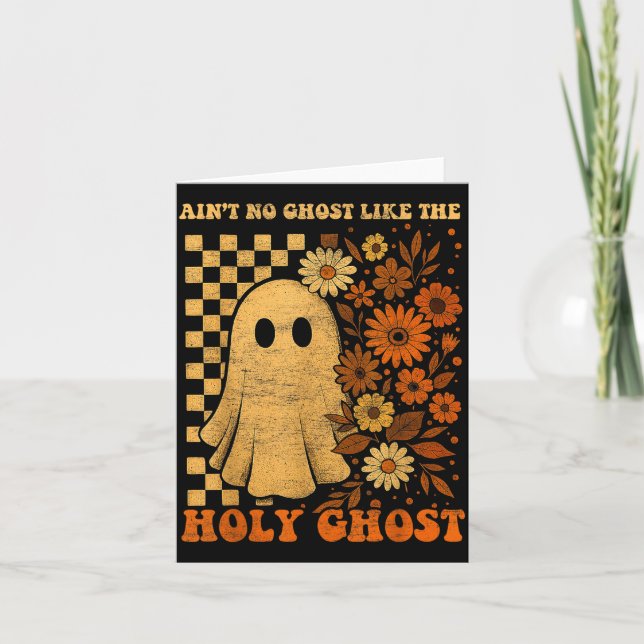Groovy Ain’t No Ghost Like The Holy Christian Hall Card (Front)