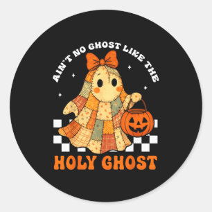 Groovy Ain’t No Ghost Like The Holy Christian Hall Classic Round Sticker