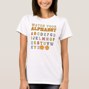 Groovy Alphabet Letters T-Shirt