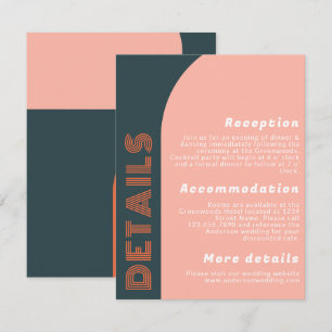 Groovy Arch Retro Wedding Details   Orange Peach
