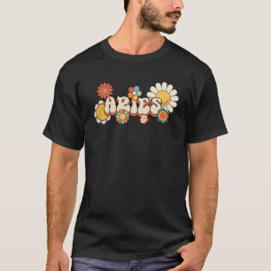 Groovy Aries March April birthday astrology Zodiac T-Shirt