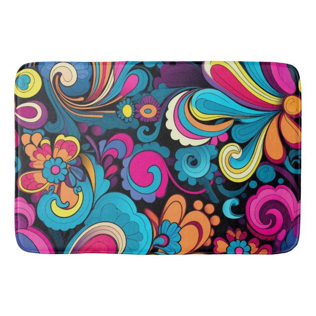 Groovy Art Bath Mat (Front)
