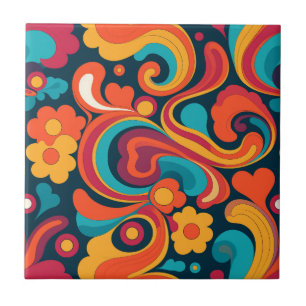 Groovy Art Ceramic Tile