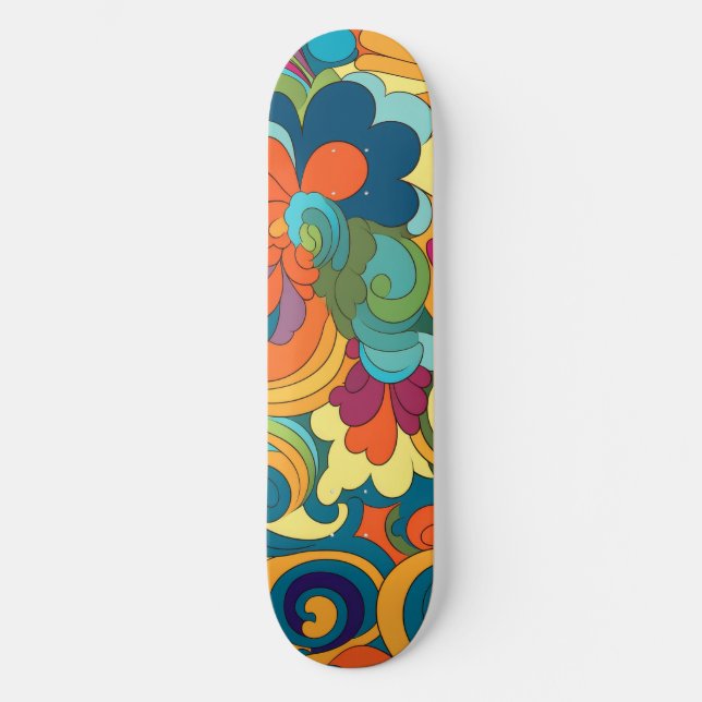 Groovy Art Skateboard (Front)