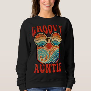 Groovy Auntie 70s Aesthetic Nostalgia 1970's Retro Sweatshirt
