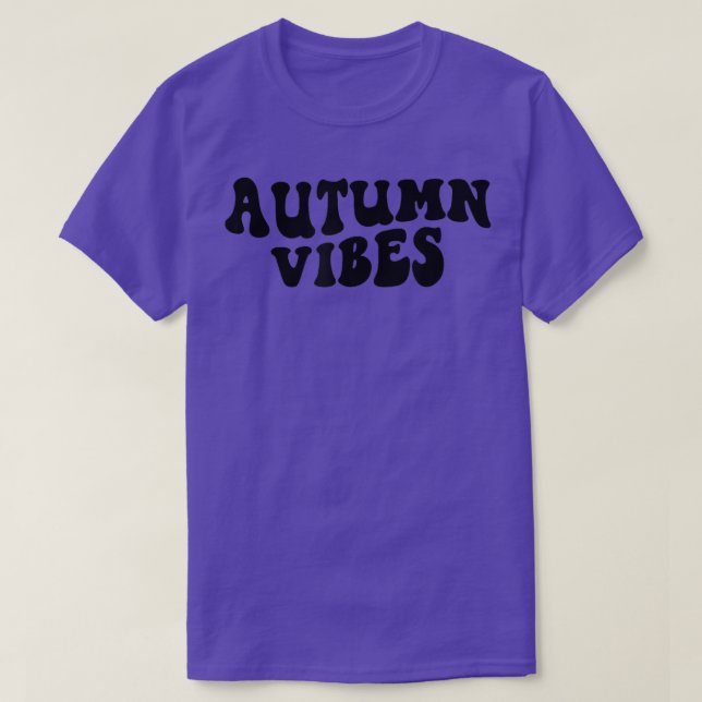Groovy Autumn Vibes Retro It's Fall Yall Autumn Th T-Shirt (Design Front)