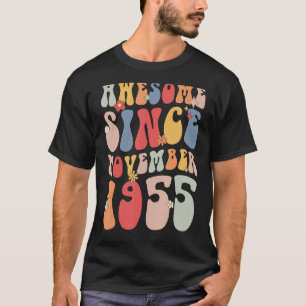 Groovy Awesome Since November 1955 Retro  67th T-Shirt