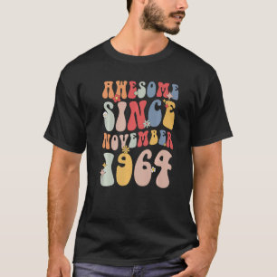 Groovy Awesome Since November 1964 Retro 58th T-Shirt