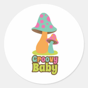 Groovy Baby Classic Round Sticker