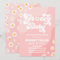 Groovy Baby Daisy Boho Hippy Vibes  Baby Shower