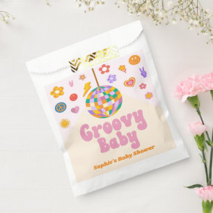 Groovy Baby Retro 70's Disco Ball Baby Shower Favour Bags
