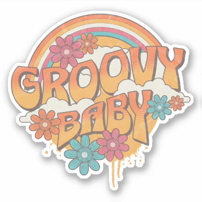 Groovy Baby retro style design (Front)