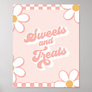 Groovy Baby Shower Sweets and Treats Sign
