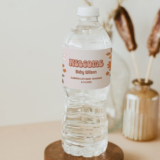 Groovy Baby Water Bottle Sticker (Creator Uploaded)