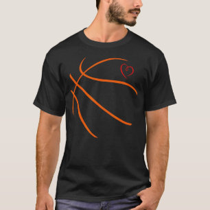 Groovy Basketball Womens Girls Basketball T-Shirt