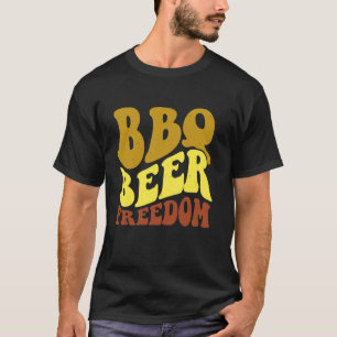 Groovy BBQ Beer Freedom BBQ Love T-Shirt