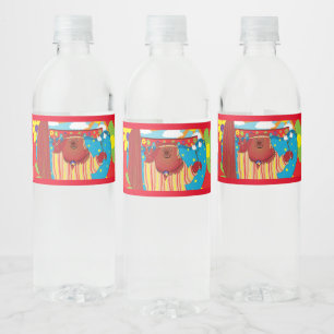 Groovy Bear Water Bottle Label