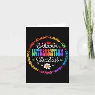 Groovy Behavior Intervention Specialist Back To Sc Card