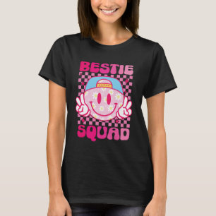 Groovy Bestie Squad Best Friends Matching Girls T-Shirt