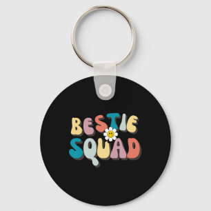 Groovy Bestie Squad Besties Trip Besties Matching  Key Ring