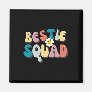 Groovy Bestie Squad Besties Trip Besties Matching Magnet