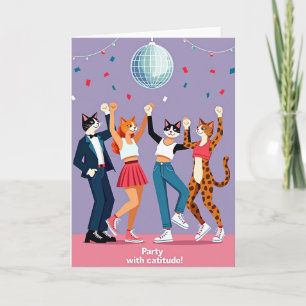 Groovy Birthday Disco Card