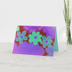 Groovy Birthday Greeting Card-Retro Card