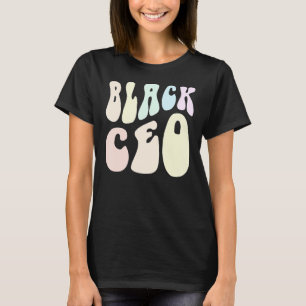 Groovy BLACK CEO CREW Melanated Business Owner Mil T-Shirt