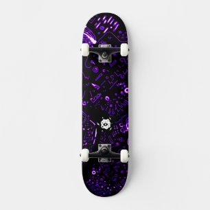 Groovy Black Purple Skateboard