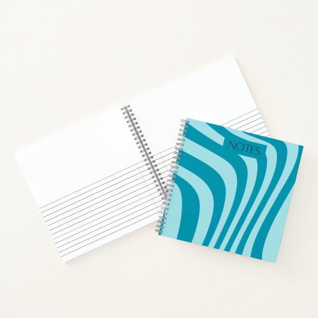 Groovy Blue Notebook (Inside)