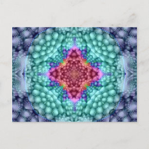 Groovy Blue Vintage Kaleidoscope Postcards