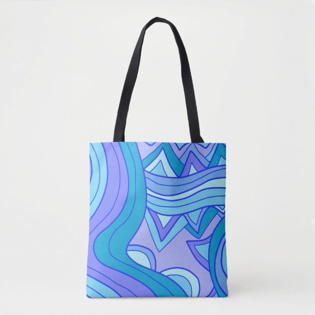 Groovy Blues Tote Bag (Front)