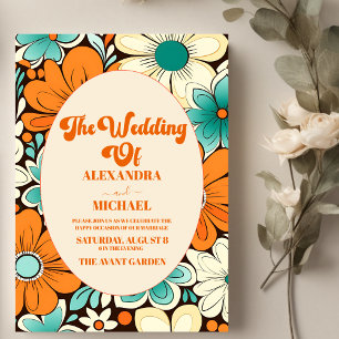 Groovy Boho Beachy Fun Vibes Wedding Invitation