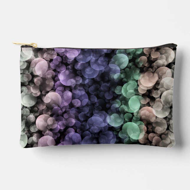 Groovy Boho Bubbles Eclectic Uingender Pride Flag Accessory Pouch (Front)