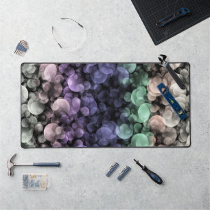 Groovy Boho Bubbles Eclectic Uingender Pride Flag Desk Mat