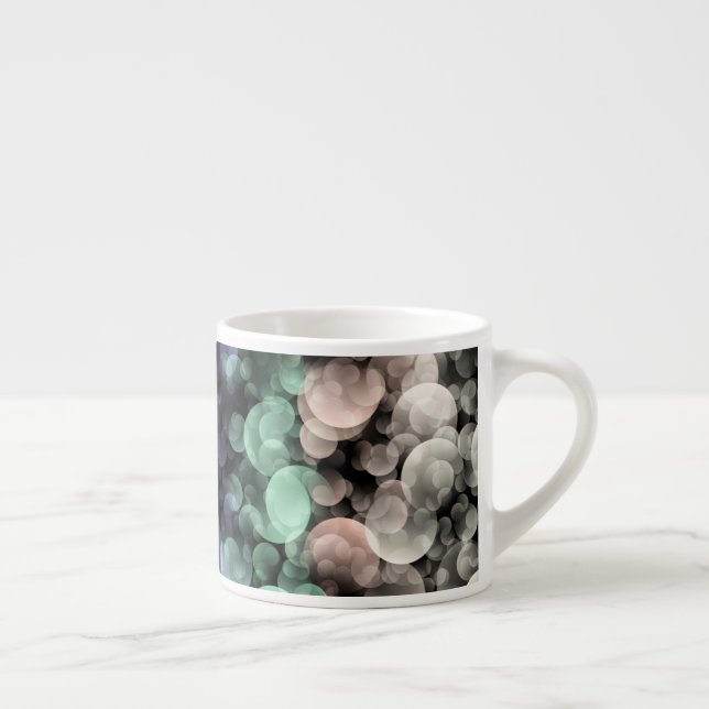 Groovy Boho Bubbles Eclectic Uingender Pride Flag Espresso Cup (Right)