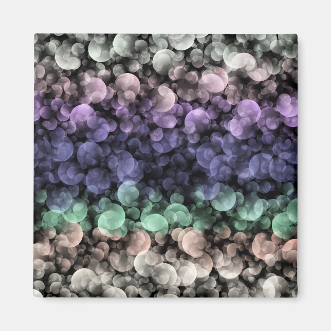 Groovy Boho Bubbles Eclectic Uingender Pride Flag Magnet (Front)