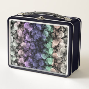 Groovy Boho Bubbles Eclectic Uingender Pride Flag Metal Lunch Box