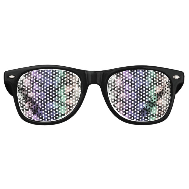 Groovy Boho Bubbles Eclectic Uingender Pride Flag Retro Sunglasses (Front)