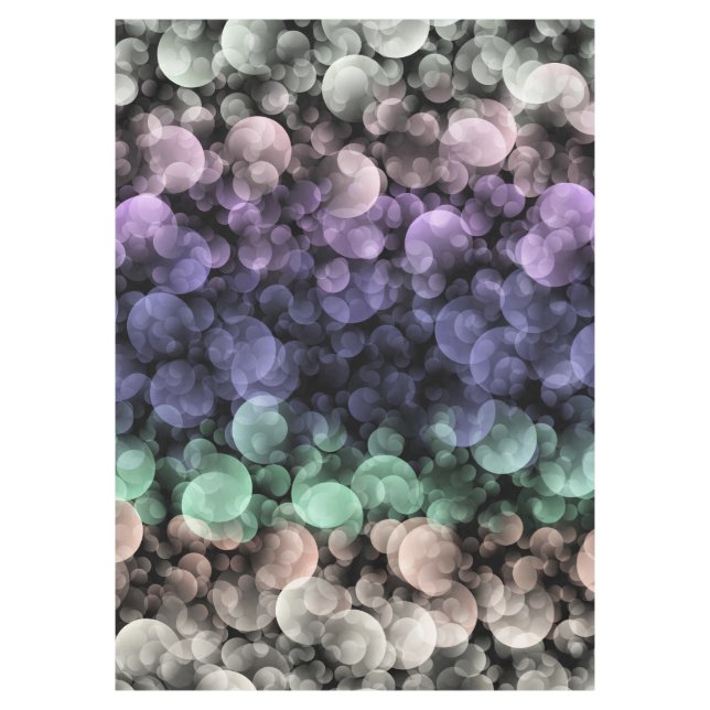 Groovy Boho Bubbles Eclectic Uingender Pride Flag Tablecloth (Front)