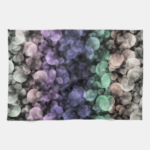 Groovy Boho Bubbles Eclectic Uingender Pride Flag Tea Towel