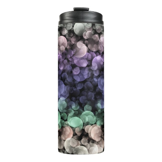 Groovy Boho Bubbles Eclectic Uingender Pride Flag Thermal Tumbler (Front)