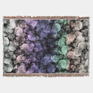 Groovy Boho Bubbles Eclectic Uingender Pride Flag Throw Blanket