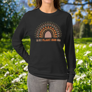 Groovy Boho Earthy Rainbow In My Plant Mum Era  T-Shirt