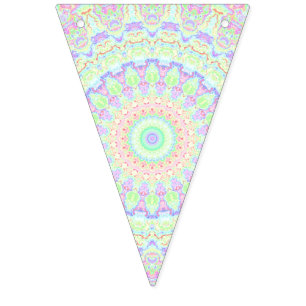 Groovy Boho Hippie Rainbow Mandala Bunting