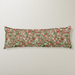 Groovy Boho Mod Retro Geometric Christmas Body Cushion