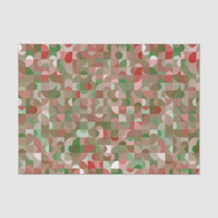 Groovy Boho Mod Retro Geometric Christmas Tissue P Tissue Paper