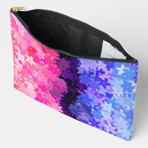 Groovy Boho Quirky Retro Floral Omnisexual Pride Accessory Pouch