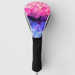 Groovy Boho Quirky Retro Floral Omnisexual Pride Golf Head Cover