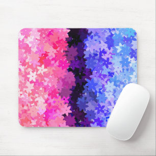 Groovy Boho Quirky Retro Floral Omnisexual Pride Mouse Mat